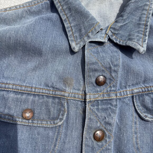GWG Kings 1960s Women's Jean Jacket Light Denim Size small Vintage - Picture 6 of 9